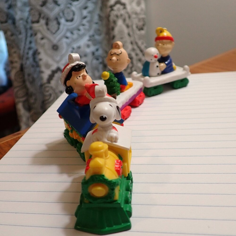 Peanuts tree ornaments Christmas Snoopy the Train Engineer